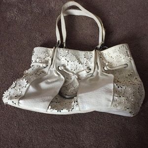 Jessica Simpson white summer bag
